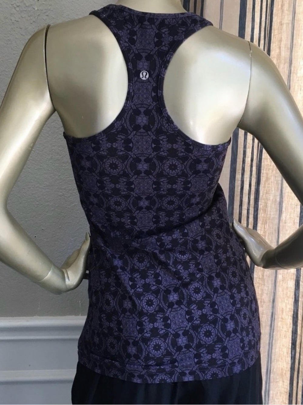 lululemon athletica Purple and Black Patterned Racerback Tank Top - Picture 5 of 6
